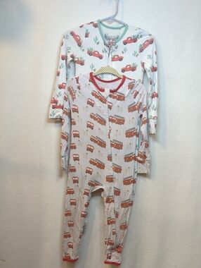 Free Birdees Toddler Sleepers - Fire Trucks And Pickup Trucks